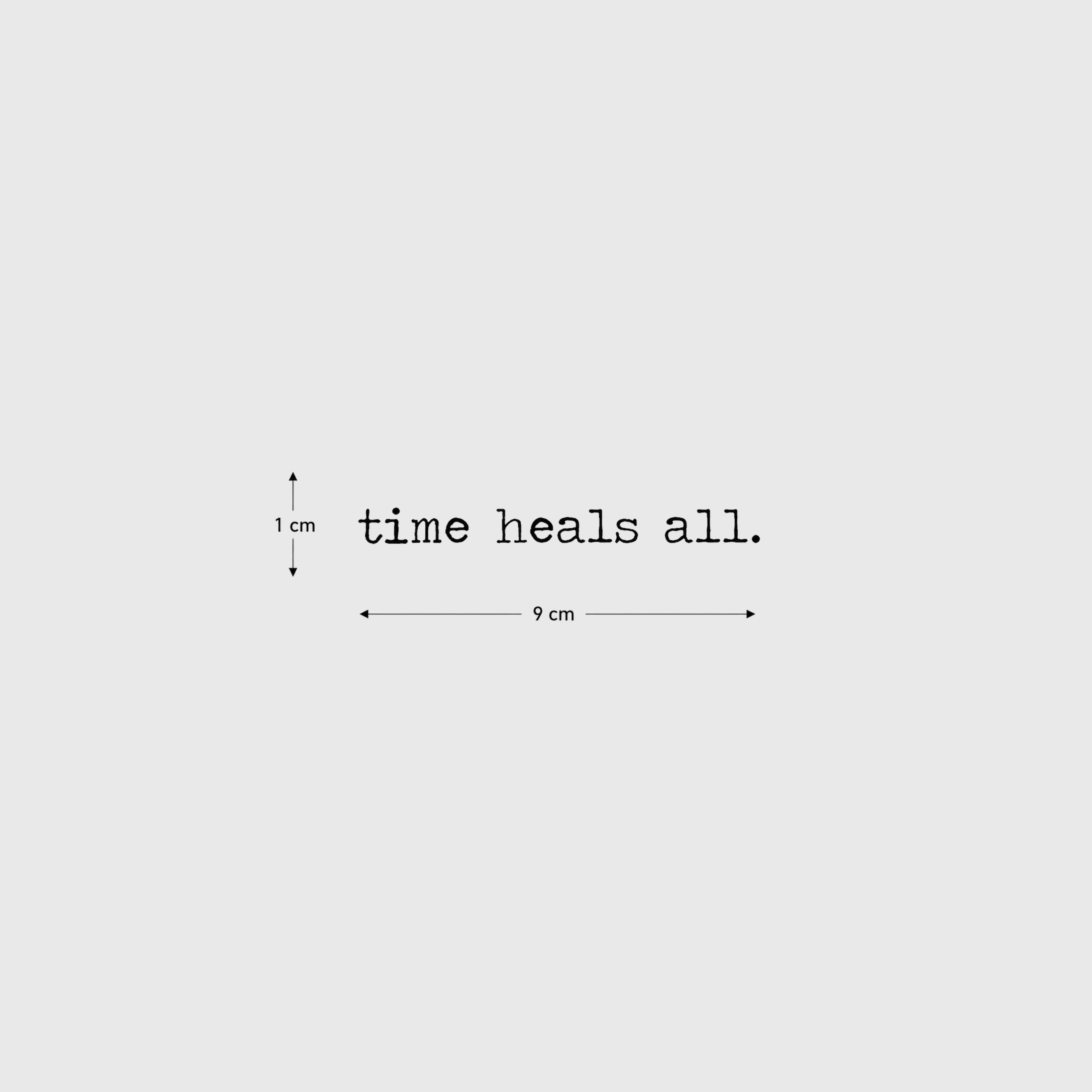 Time Heals All