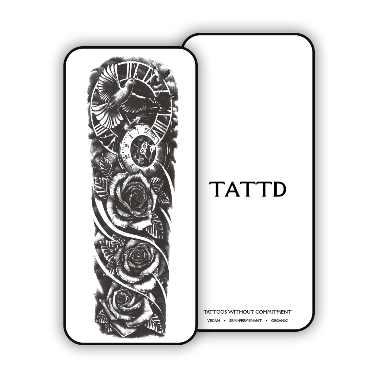 man men sleeve design tattoo semi permanent temporary design large big full sleeve tattd