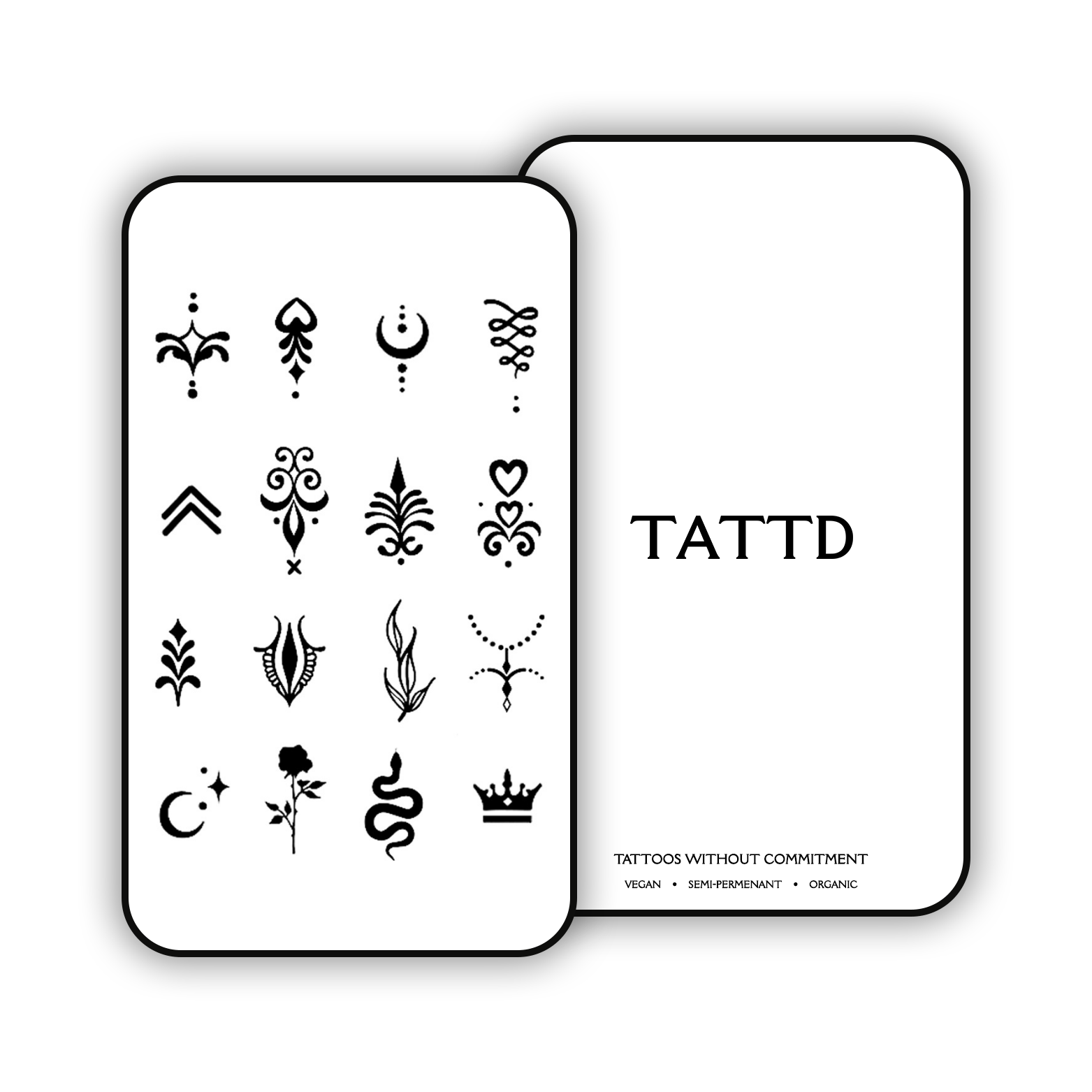 Chic Charm Semi Permanent 2 week tattoos pack