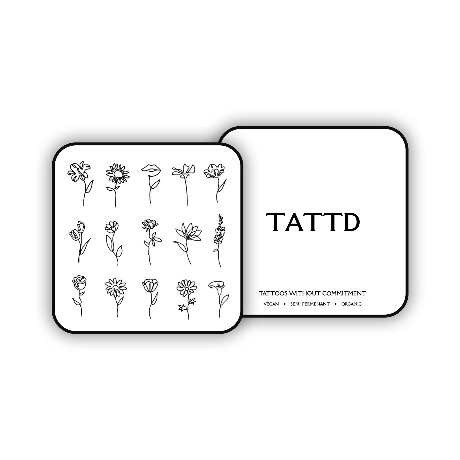 Flower Semi Permanent Tattoo Pack TATTD