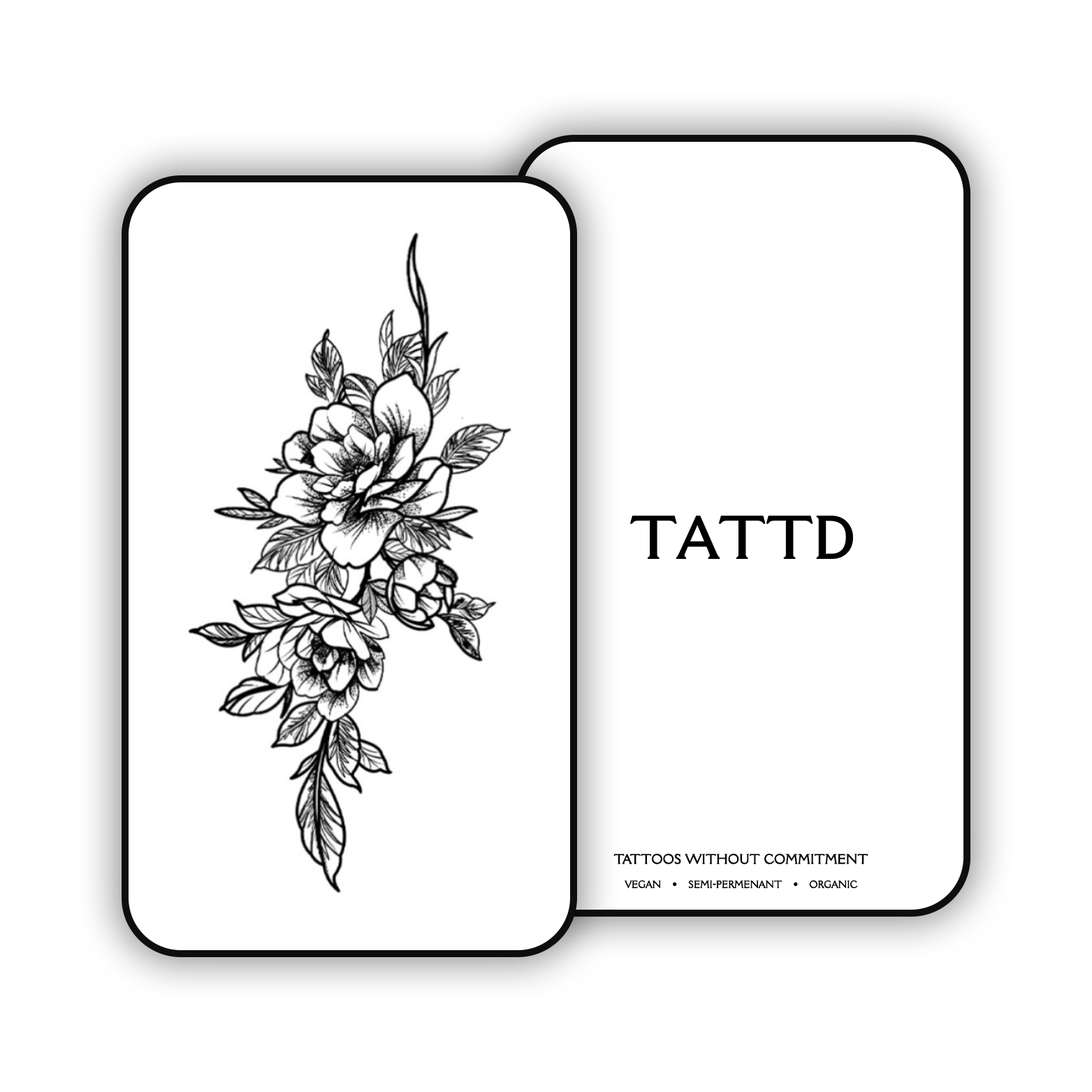 Rose Semi Permanent Tattoo TATTD
