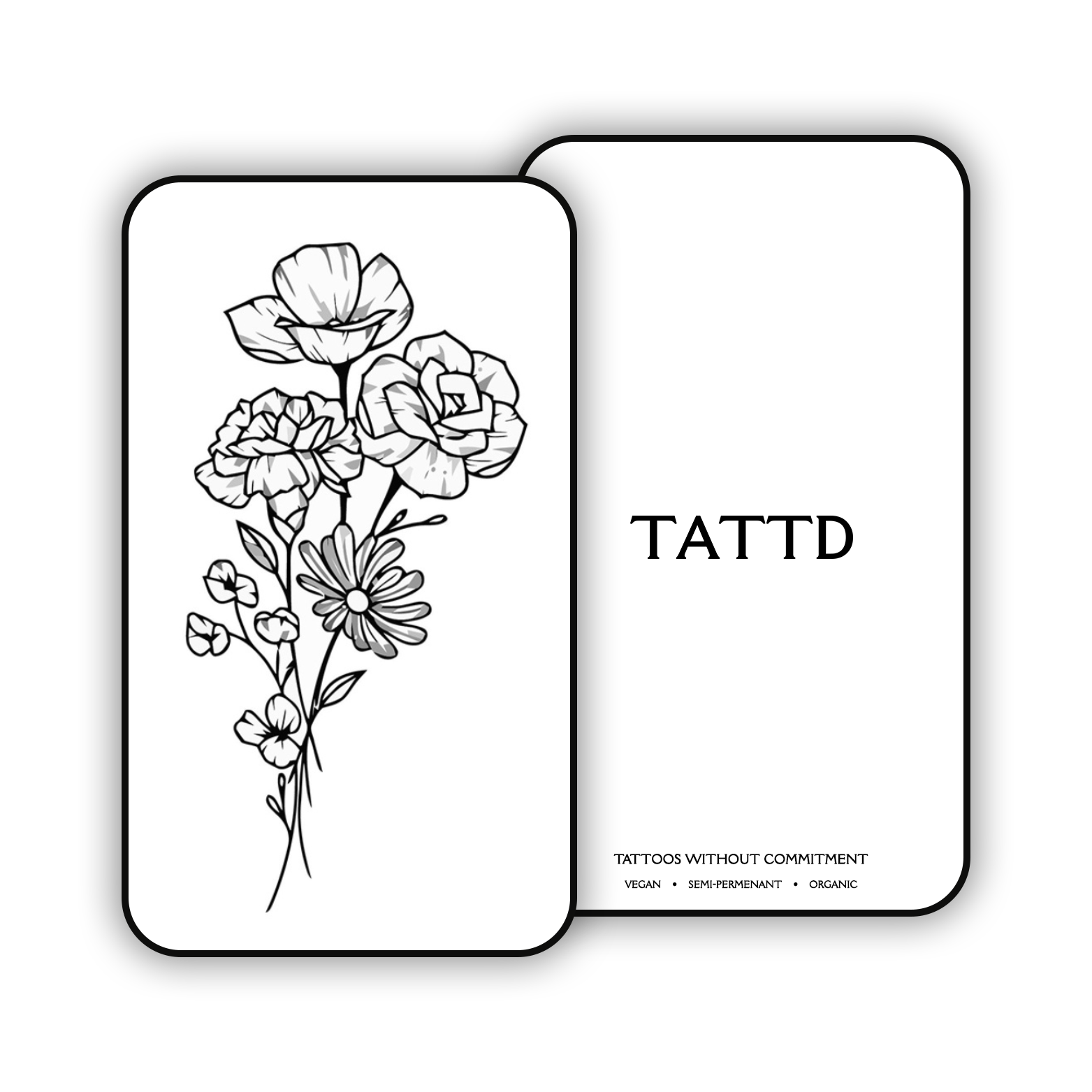 Flower Semi Permanent Tattoo TATTD