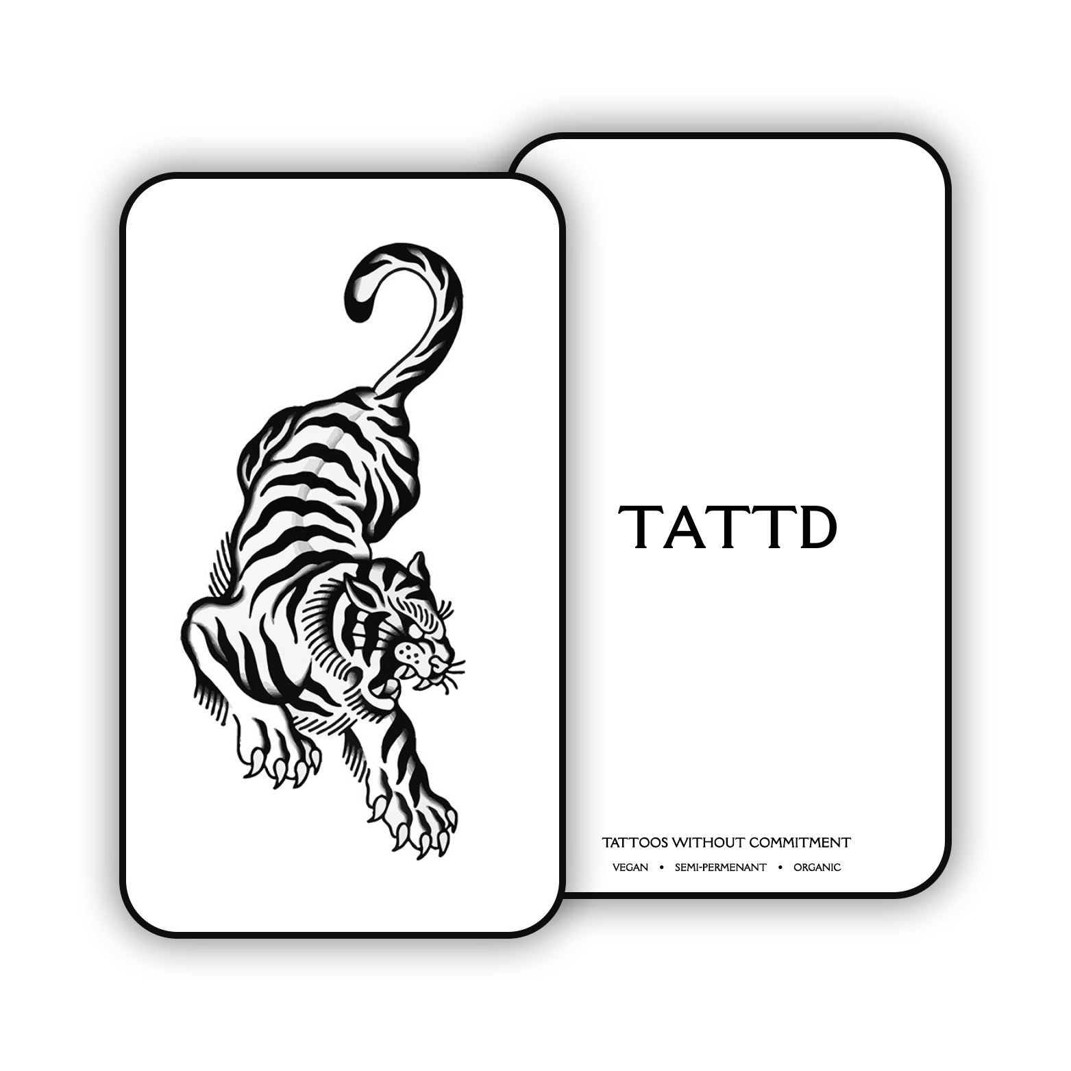 tiger semi permanent tattoo temporary tattd