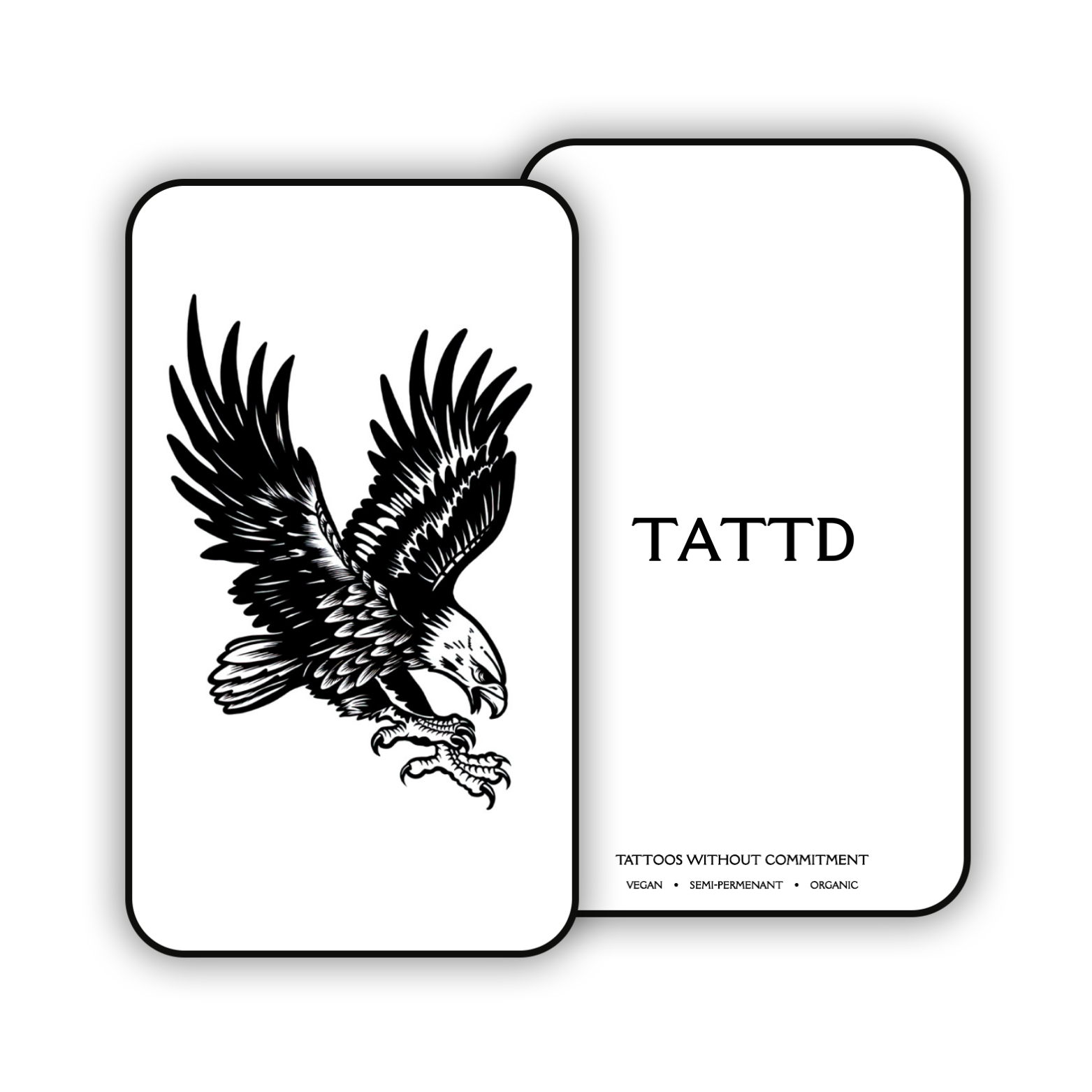 eagle semi permanent tattoo temporary tattd man sleeve