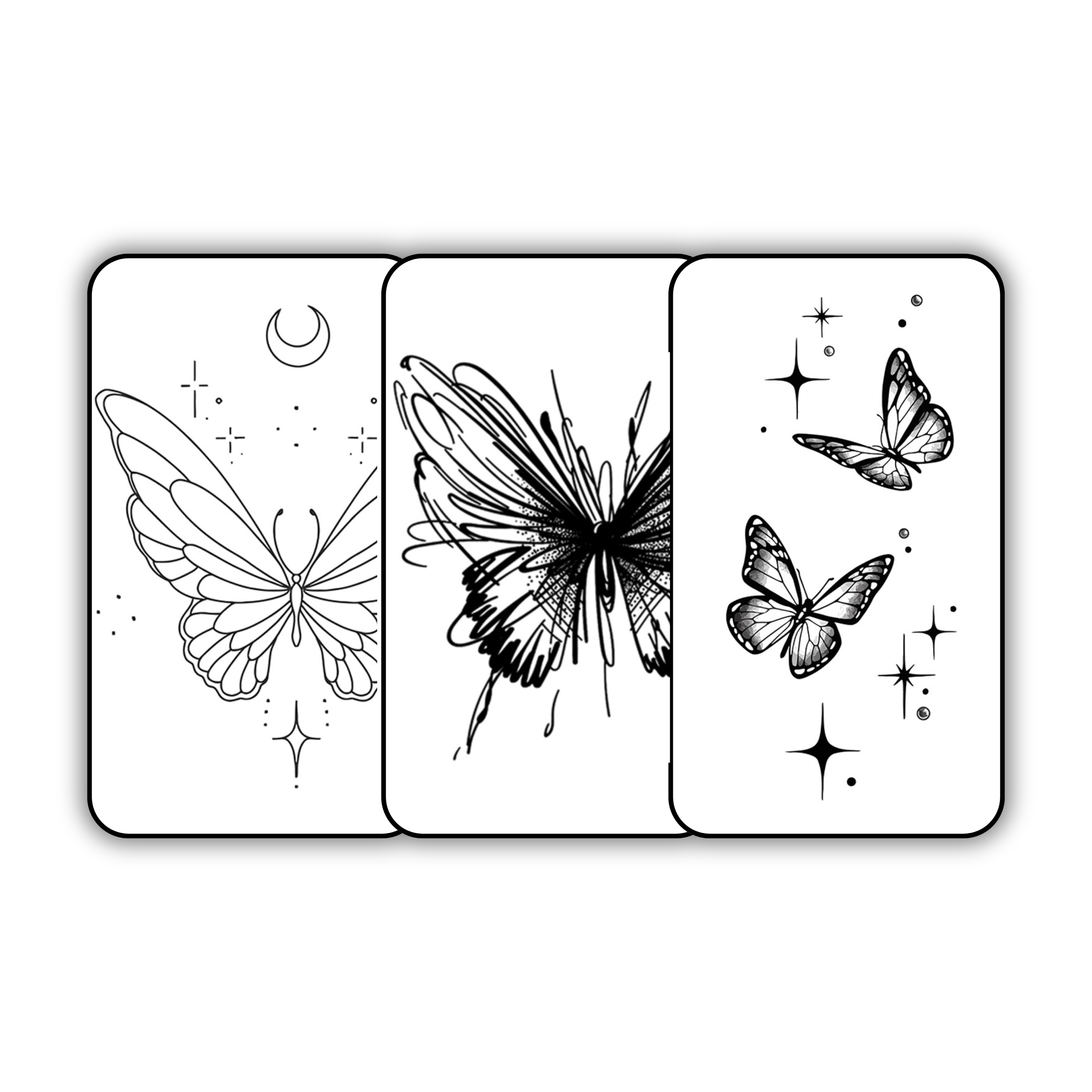 butterfly pack tattoo - Semi-Permanent Temporary Tattoo Design TATTD Lasts 1-2 Weeks