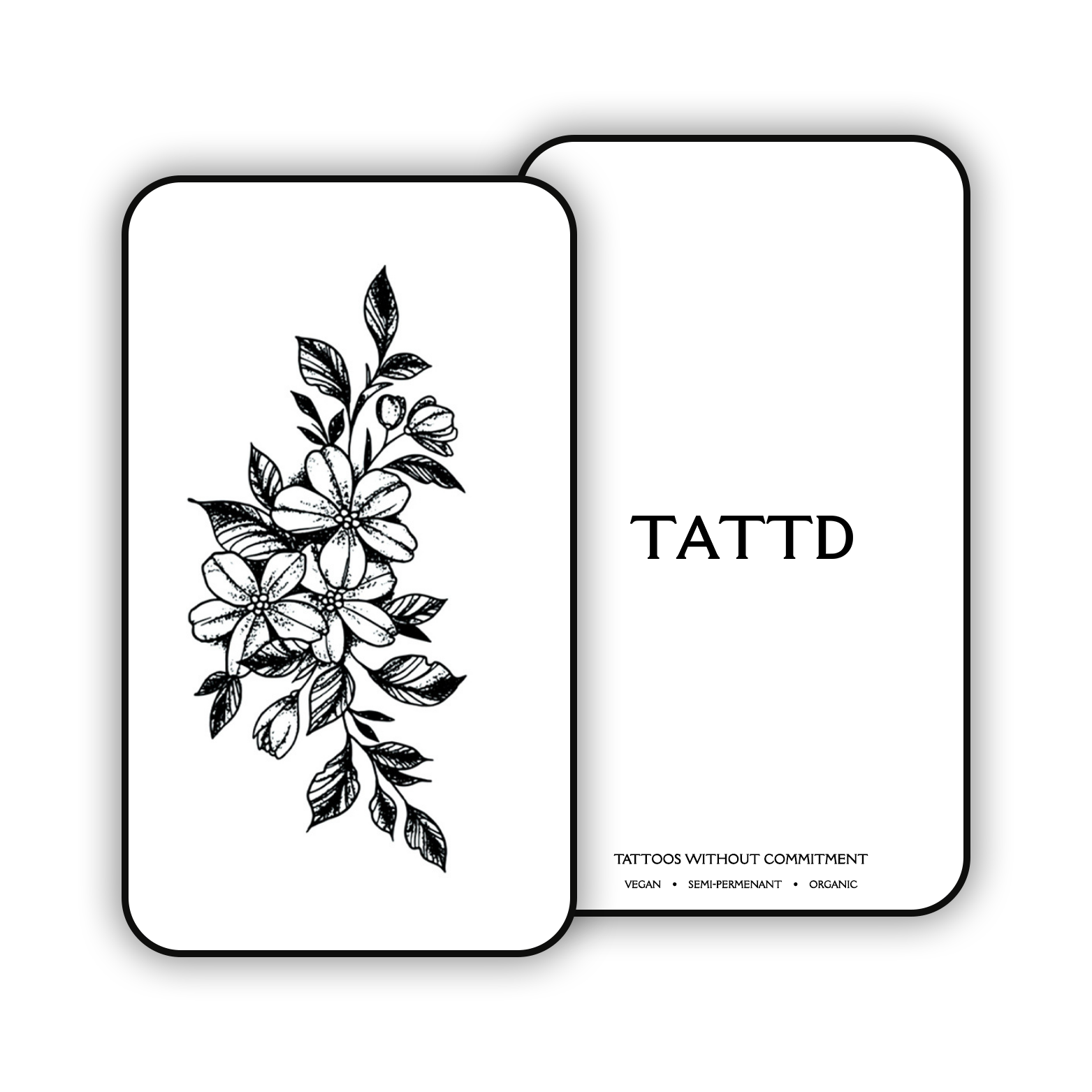 Daisy flower - Semi-Permanent Temporary Tattoo Design TATTD Lasts 1-2 Weeks